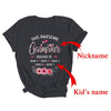 Personalized This Awesome Godmother Belongs To Custom Kids Name Floral Mothers Day Birthday Christmas Shirt & Tank Top | Custom | siriusteestore