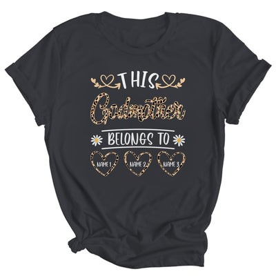 Personalized This Awesome Godmother Belongs To Custom Kids Name Leopard Mothers Day Birthday Christmas Shirt & Tank Top | siriusteestore