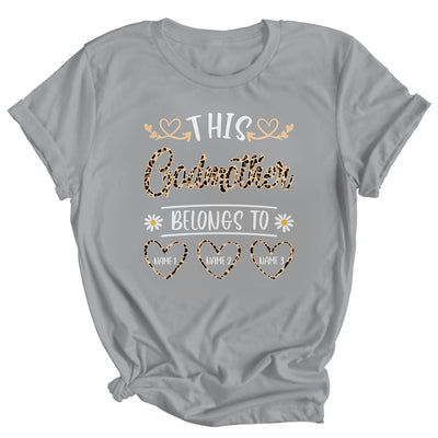 Personalized This Awesome Godmother Belongs To Custom Kids Name Leopard Mothers Day Birthday Christmas Shirt & Tank Top | siriusteestore