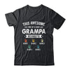 Personalized This Awesome Grampa Belongs To Custom Kids Name Color Hand Fathers Day Birthday Christmas Shirt & Hoodie | siriusteestore