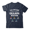 Personalized This Awesome Grampa Belongs To Custom Kids Name Color Hand Fathers Day Birthday Christmas Shirt & Hoodie | siriusteestore