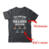 Personalized This Awesome Grampa Belongs To Custom Kids Name Color Hand Fathers Day Birthday Christmas Shirt & Hoodie | Custom | siriusteestore