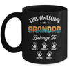 Personalized This Awesome Grandad Belongs To Custom Kids Name Vintage Fathers Day Birthday Christmas Mug | siriusteestore