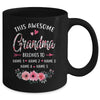 Personalized This Awesome Grandma Belongs To Custom Kids Name Floral Grandma Mothers Day Birthday Christmas Mug | siriusteestore