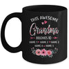 Personalized This Awesome Grandma Belongs To Custom Kids Name Floral Grandma Mothers Day Birthday Christmas Mug | siriusteestore