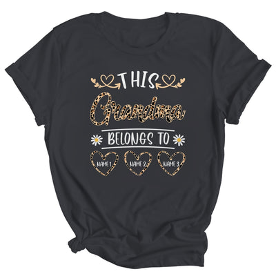 Personalized This Awesome Grandma Belongs To Custom Kids Name Leopard Grandma Mothers Day Birthday Christmas Shirt & Tank Top | siriusteestore