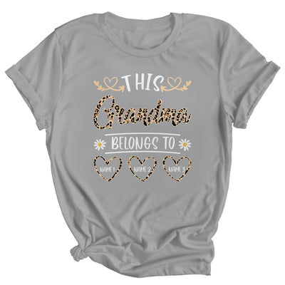 Personalized This Awesome Grandma Belongs To Custom Kids Name Leopard Grandma Mothers Day Birthday Christmas Shirt & Tank Top | siriusteestore