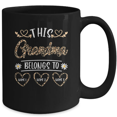 Personalized This Awesome Grandma Belongs To Custom Kids Name Leopard Grandma Mothers Day Birthday Christmas Mug | siriusteestore