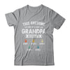 Personalized This Awesome Grandpa Belongs To Custom Grandkids Name Color Hand Fathers Day Birthday Christmas Shirt & Hoodie | siriusteestore