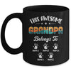 Personalized This Awesome Grandpa Belongs To Custom Kids Name Vintage Fathers Day Birthday Christmas Mug | siriusteestore