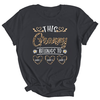 Personalized This Awesome Granny Belongs To Custom Kids Name Leopard Granny Mothers Day Birthday Christmas Shirt & Tank Top | siriusteestore
