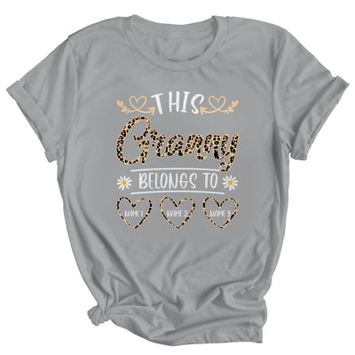 Personalized This Awesome Granny Belongs To Custom Kids Name Leopard Granny Mothers Day Birthday Christmas Shirt & Tank Top | siriusteestore