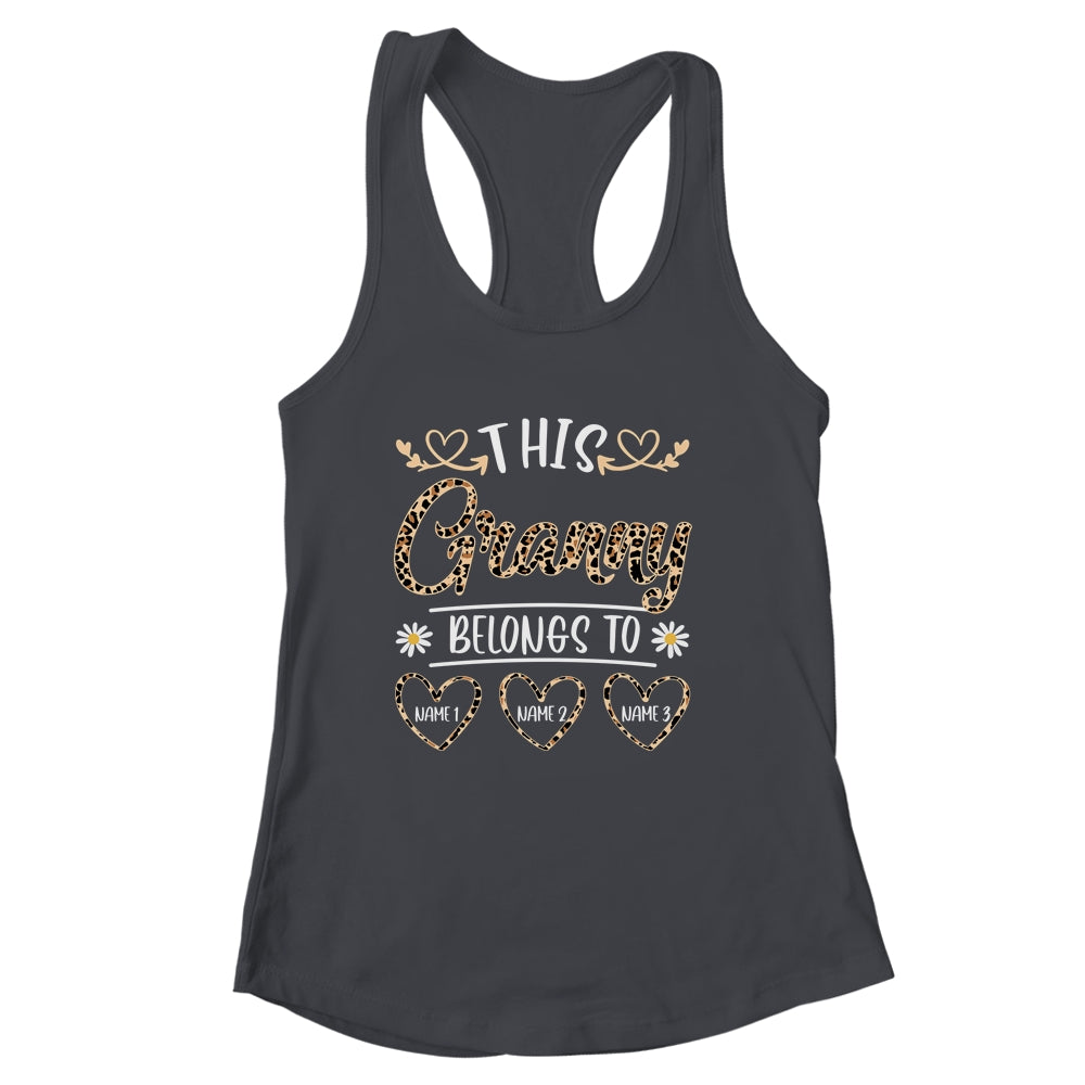 Personalized This Awesome Granny Belongs To Custom Kids Name Leopard Granny Mothers Day Birthday Christmas Shirt & Tank Top | siriusteestore