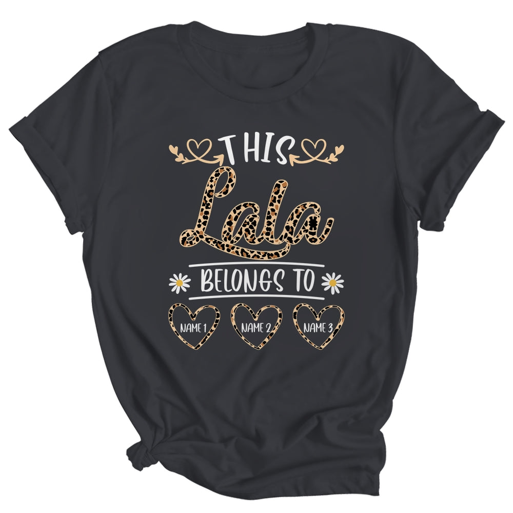 Personalized This Awesome Lala Belongs To Custom Kids Name Leopard Lala Mothers Day Birthday Christmas Shirt & Tank Top | siriusteestore
