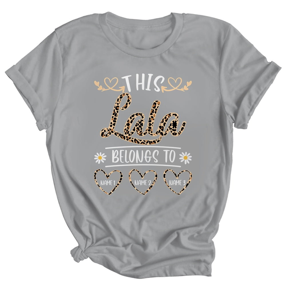 Personalized This Awesome Lala Belongs To Custom Kids Name Leopard Lala Mothers Day Birthday Christmas Shirt & Tank Top | siriusteestore