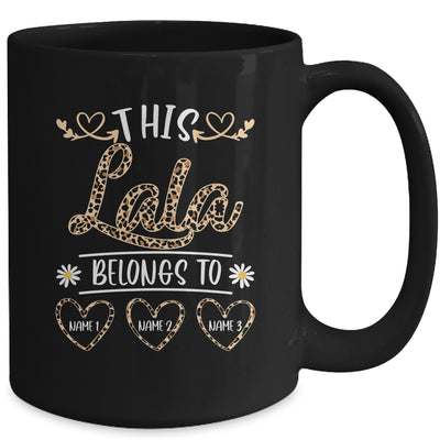 Personalized This Awesome Lala Belongs To Custom Kids Name Leopard Lala Mothers Day Birthday Christmas Mug | siriusteestore