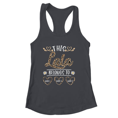 Personalized This Awesome Lala Belongs To Custom Kids Name Leopard Lala Mothers Day Birthday Christmas Shirt & Tank Top | siriusteestore