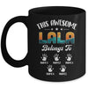 Personalized This Awesome Lala Belongs To Custom Kids Name Vintage Mothers Day Birthday Christmas Mug | siriusteestore