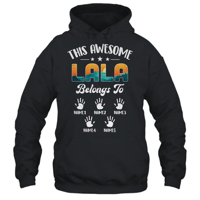 Personalized This Awesome Lala Belongs To Custom Kids Name Vintage Mothers Day Birthday Christmas Shirt & Tank Top | siriusteestore
