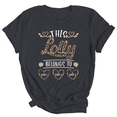 Personalized This Awesome Lolly Belongs To Custom Kids Name Leopard Lolly Mothers Day Birthday Christmas Shirt & Tank Top | siriusteestore