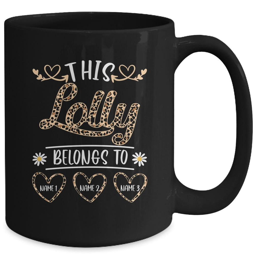 Personalized This Awesome Lolly Belongs To Custom Kids Name Leopard Lolly Mothers Day Birthday Christmas Mug | siriusteestore