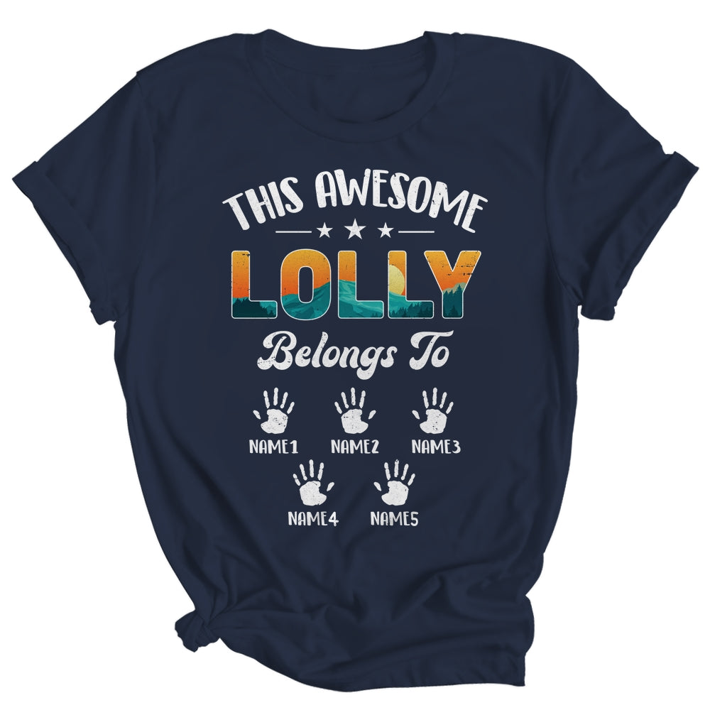 Personalized This Awesome Lolly Belongs To Custom Kids Name Vintage Mothers Day Birthday Christmas Shirt & Tank Top | siriusteestore