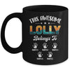 Personalized This Awesome Lolly Belongs To Custom Kids Name Vintage Mothers Day Birthday Christmas Mug | siriusteestore