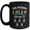 Personalized This Awesome Lolly Belongs To Custom Kids Name Vintage Mothers Day Birthday Christmas Mug | siriusteestore