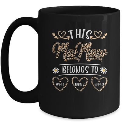 Personalized This Awesome Mamaw Belongs To Custom Kids Name Leopard Mamaw Mothers Day Birthday Christmas Mug | siriusteestore