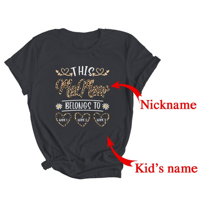 Personalized This Awesome Mamaw Belongs To Custom Kids Name Leopard Mamaw Mothers Day Birthday Christmas Shirt & Tank Top | Custom | siriusteestore