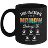 Personalized This Awesome Mamaw Belongs To Custom Kids Name Vintage Mothers Day Birthday Christmas Mug | siriusteestore