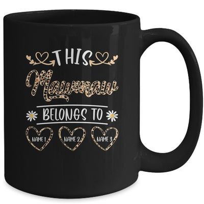 Personalized This Awesome Mawmaw Belongs To Custom Kids Name Leopard Mawmaw Mothers Day Birthday Christmas Mug | siriusteestore