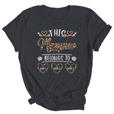 Personalized This Awesome Memaw Belongs To Custom Kids Name Leopard Memaw Mothers Day Birthday Christmas Shirt & Tank Top | siriusteestore