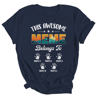 Personalized This Awesome Meme Belongs To Custom Kids Name Vintage Mothers Day Birthday Christmas Shirt & Tank Top | siriusteestore