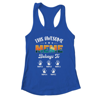 Personalized This Awesome Meme Belongs To Custom Kids Name Vintage Mothers Day Birthday Christmas Shirt & Tank Top | siriusteestore