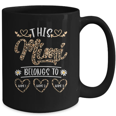 Personalized This Awesome Mimi Belongs To Custom Kids Name Leopard Mimi Mothers Day Birthday Christmas Mug | siriusteestore