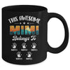 Personalized This Awesome Mimi Belongs To Custom Kids Name Vintage Mothers Day Birthday Christmas Mug | siriusteestore