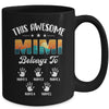 Personalized This Awesome Mimi Belongs To Custom Kids Name Vintage Mothers Day Birthday Christmas Mug | siriusteestore