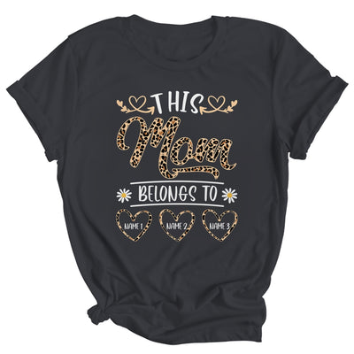 Personalized This Awesome Mom Belongs To Custom Kids Name Leopard Mom Mothers Day Birthday Christmas Shirt & Tank Top | siriusteestore