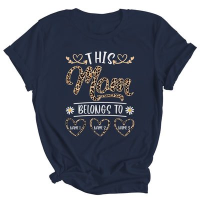 Personalized This Awesome Mom Belongs To Custom Kids Name Leopard Mom Mothers Day Birthday Christmas Shirt & Tank Top | siriusteestore