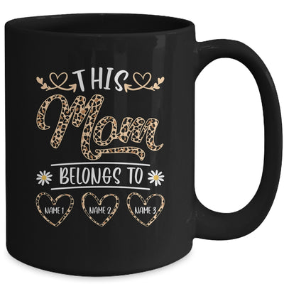 Personalized This Awesome Mom Belongs To Custom Kids Name Leopard Mom Mothers Day Birthday Christmas Mug | siriusteestore