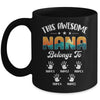 Personalized This Awesome Nana Belongs To Custom Kids Name Vintage Mothers Day Birthday Christmas Mug | siriusteestore