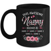 Personalized This Awesome Nanny Belongs To Custom Kids Name Floral Nanny Mothers Day Birthday Christmas Mug | siriusteestore