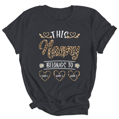 Personalized This Awesome Nanny Belongs To Custom Kids Name Leopard Nanny Mothers Day Birthday Christmas Shirt & Tank Top | siriusteestore