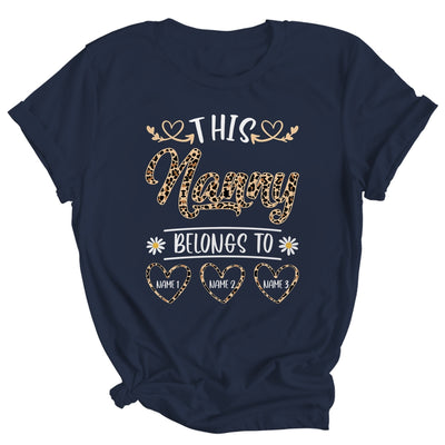 Personalized This Awesome Nanny Belongs To Custom Kids Name Leopard Nanny Mothers Day Birthday Christmas Shirt & Tank Top | siriusteestore