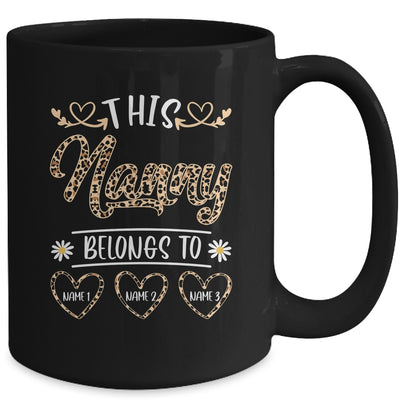 Personalized This Awesome Nanny Belongs To Custom Kids Name Leopard Nanny Mothers Day Birthday Christmas Mug | siriusteestore