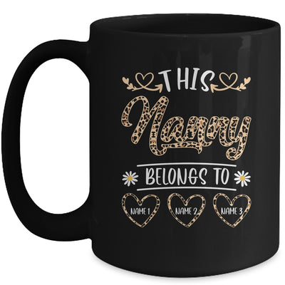 Personalized This Awesome Nanny Belongs To Custom Kids Name Leopard Nanny Mothers Day Birthday Christmas Mug | siriusteestore