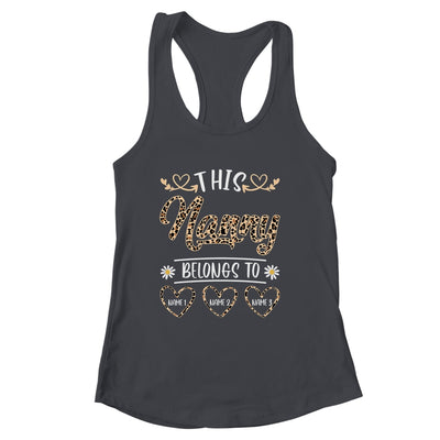 Personalized This Awesome Nanny Belongs To Custom Kids Name Leopard Nanny Mothers Day Birthday Christmas Shirt & Tank Top | siriusteestore