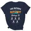 Personalized This Awesome Nanny Belongs To Custom Kids Name Vintage Mothers Day Birthday Christmas Shirt & Tank Top | siriusteestore