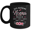 Personalized This Awesome Nonna Belongs To Custom Kids Name Floral Nonna Mothers Day Birthday Christmas Mug | siriusteestore